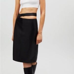 Zara Black Midi Skirt